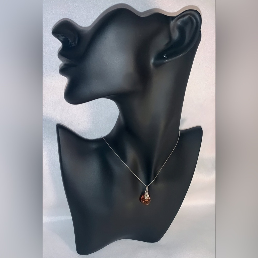 Amber Pendant Necklace - NWOT
